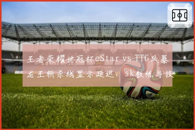 王者荣耀世冠杯eStar vs TTG风暴龙王斩杀线显示延迟，sk教练与技术台对峙长达十分钟